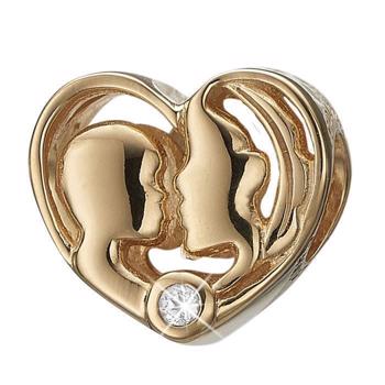 Køb dit  Hjerte med mor og barn, og en glitrende topaz fra Christina smykker hos Ur-Tid.dk